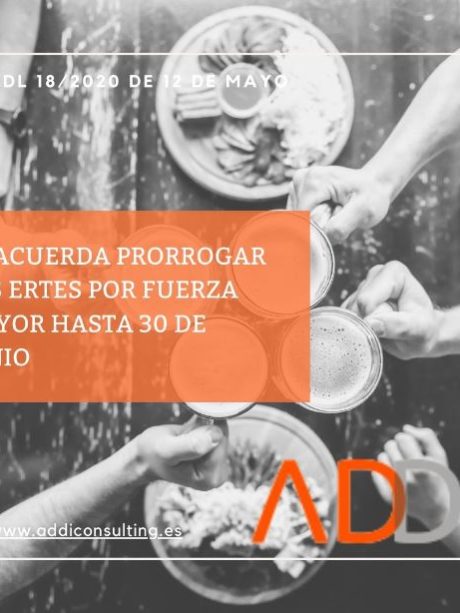 Prórroga de ertes hasta el 30 de junio