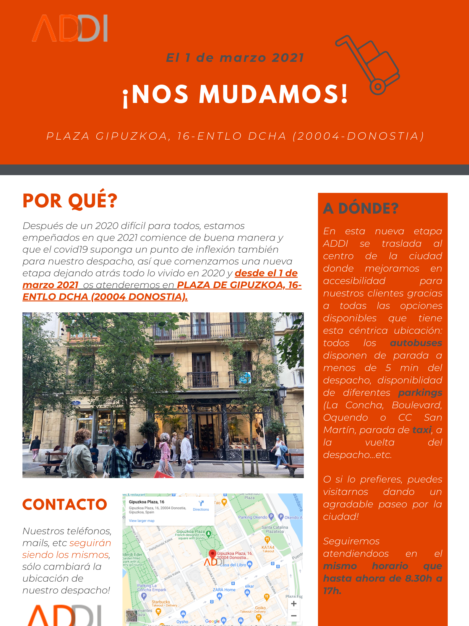 Addi Consulting cambia de oficina
