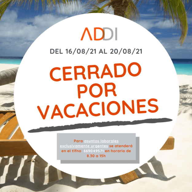 Cerrado por vacaciones